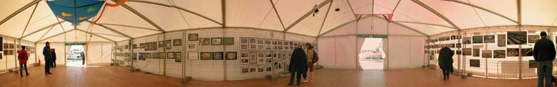 Panoramabild von einer KAP-Ausstellung in Berck-sur-Mer